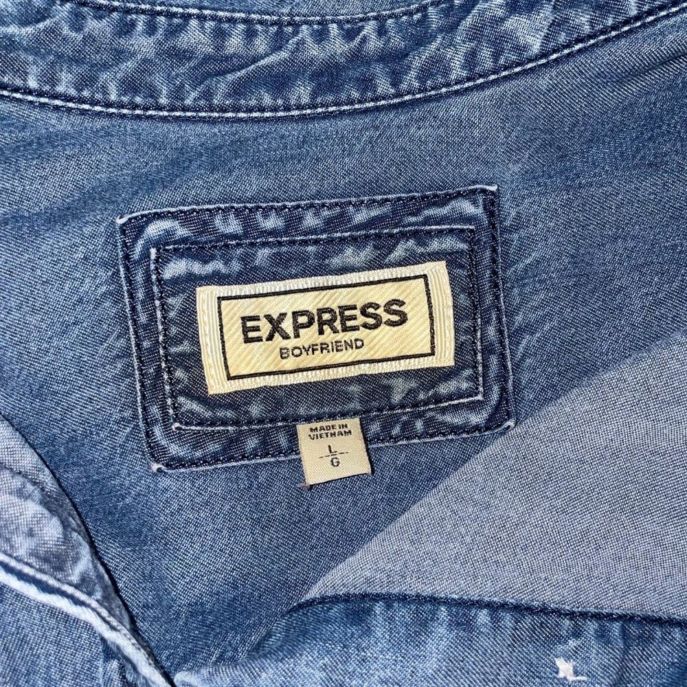 Express Lyocell Button Down Shirt - image 7